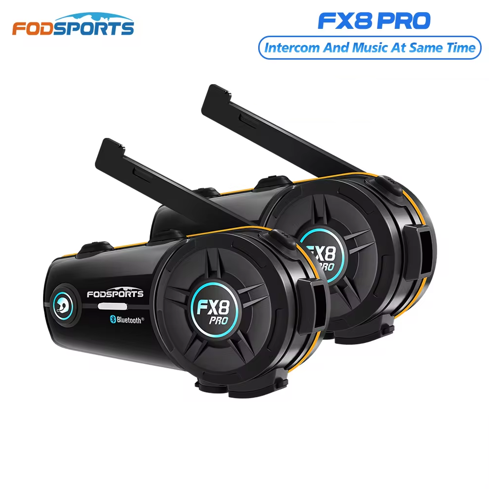 Full Face Motorcycle Helmet With Bluetooth - 2 pièces Fodsports FX8 Pro Intercom