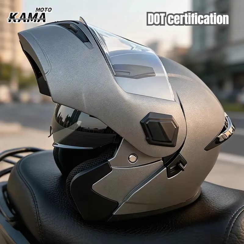Modular Flip Up Motorcycle Helmet Dot Approved - Casque de moto modulaire à visière