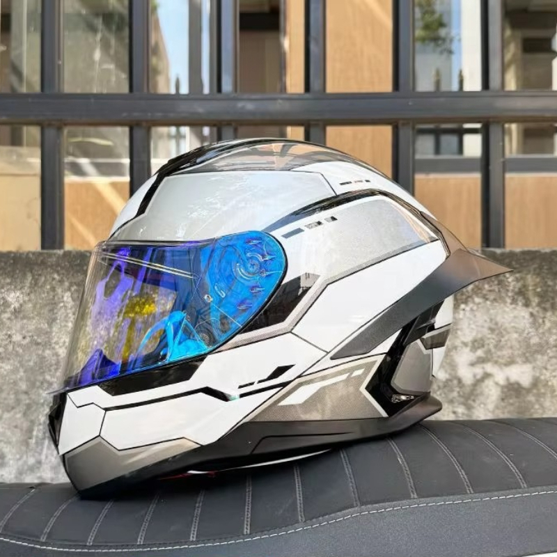 Casque de moto Bluetooth ORZ,  - Full Face Motorcycle Helmet With Bluetooth avis et prix