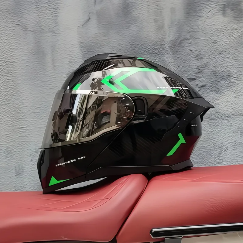 Casque de moto intégral unisex - Dual Visor Motorcycle Racing Helmet avis et prix