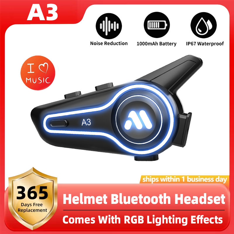 Nouveau casque de moto A3 Blue - Full Face Motorcycle Helmet With Bluetooth avis et prix