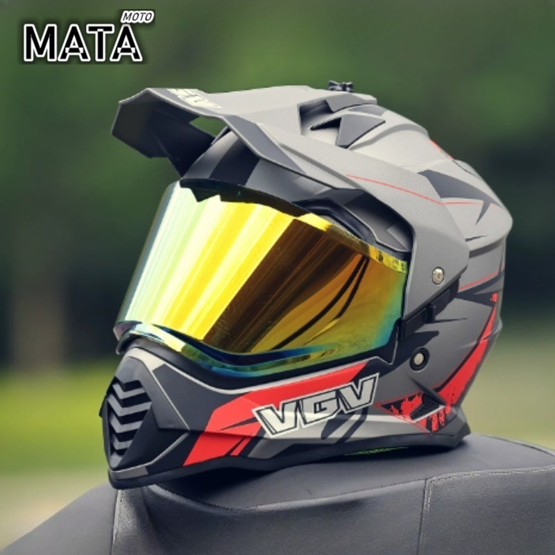 Casque de moto VGV Motocross c - Full Face Motorcycle Helmet With Bluetooth avis et prix